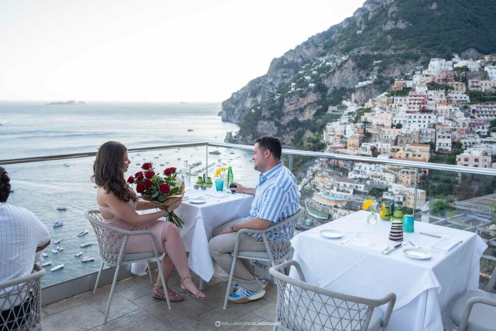 Photo shooting for surprise wedding proposals in Positano, Amalfi Coast